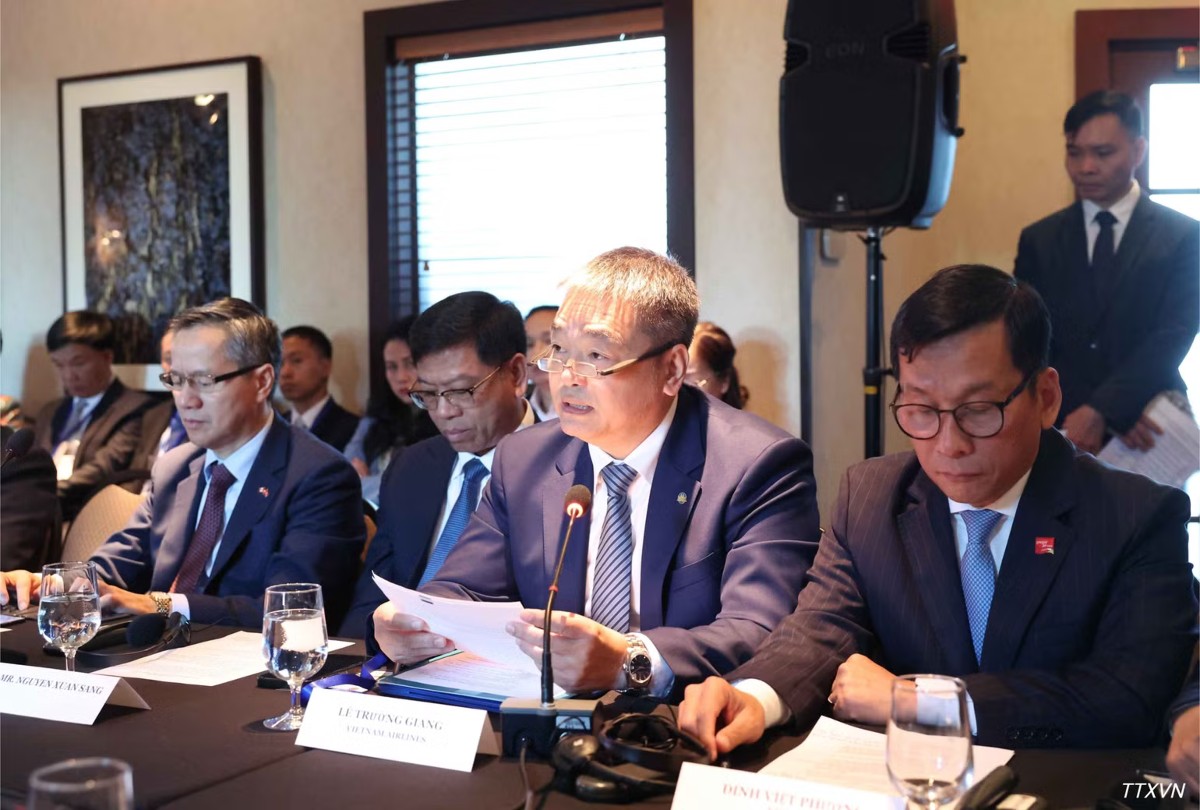 Các đại biểu tham dự Tọa đàm cấp cao doanh nghiệp Việt Nam-Canada. Ảnh: TTXVN