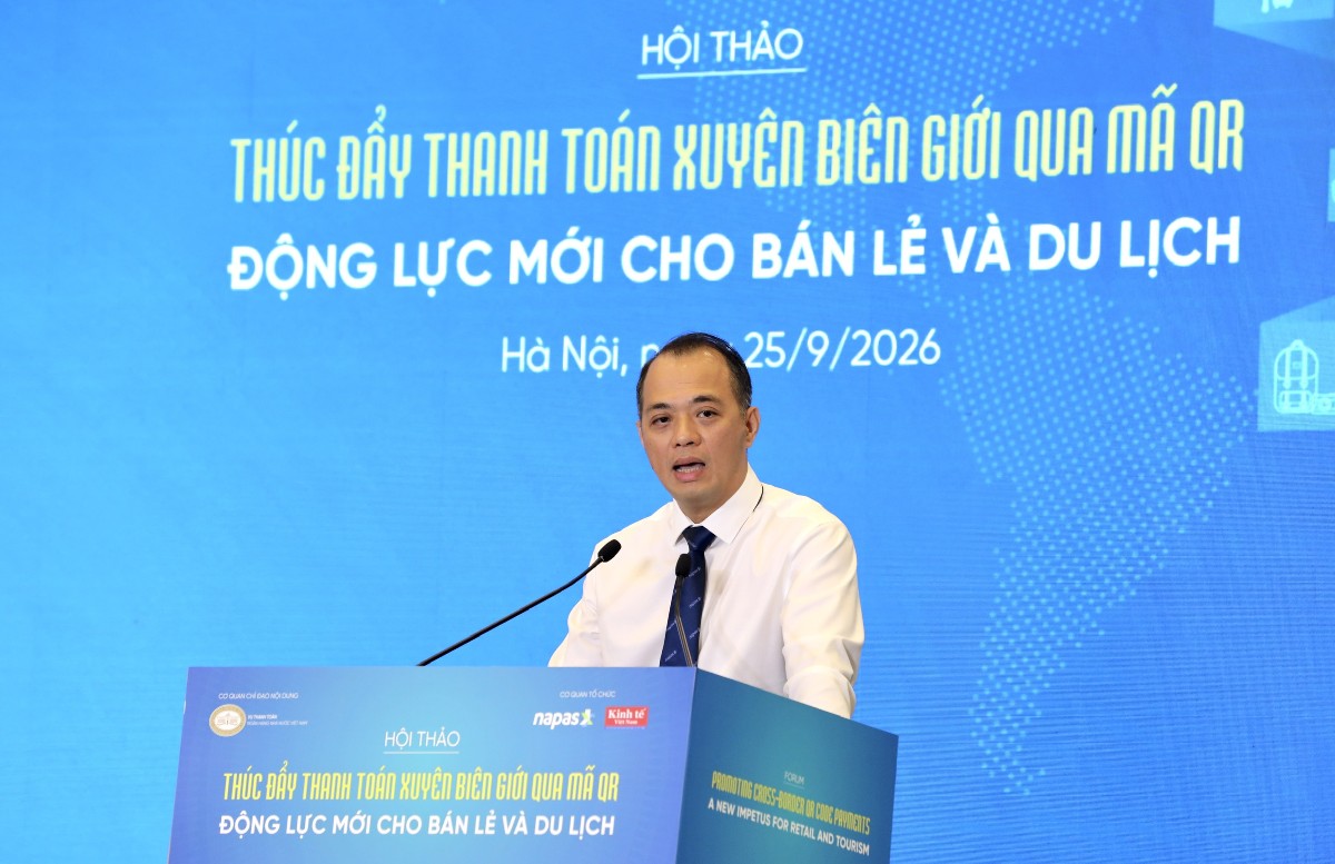 Ông Nguyễn Đăng Hùng, Phó Tổng Giám đốc Công ty Cổ phần Thanh toán Quốc gia Việt Nam (NAPAS). Ảnh: Xuân Khoa
