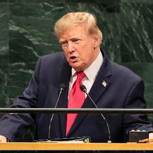 Tổng thống Mỹ Donald Trump trong bài phát biểu tại kỳ họp Đại hội đồng Liên hiệp quốc ở New York hôm 22/9/2026- Ảnh: Getty/CNBC.