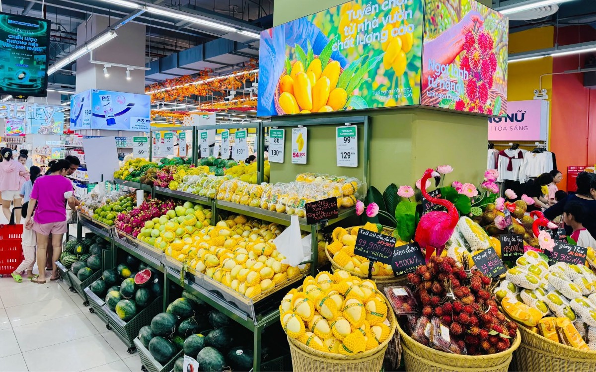 Nông sản địa phương không chỉ được tiêu thụ ngay tại nơi sản xuất. Ảnh: Siêu thị WinMart