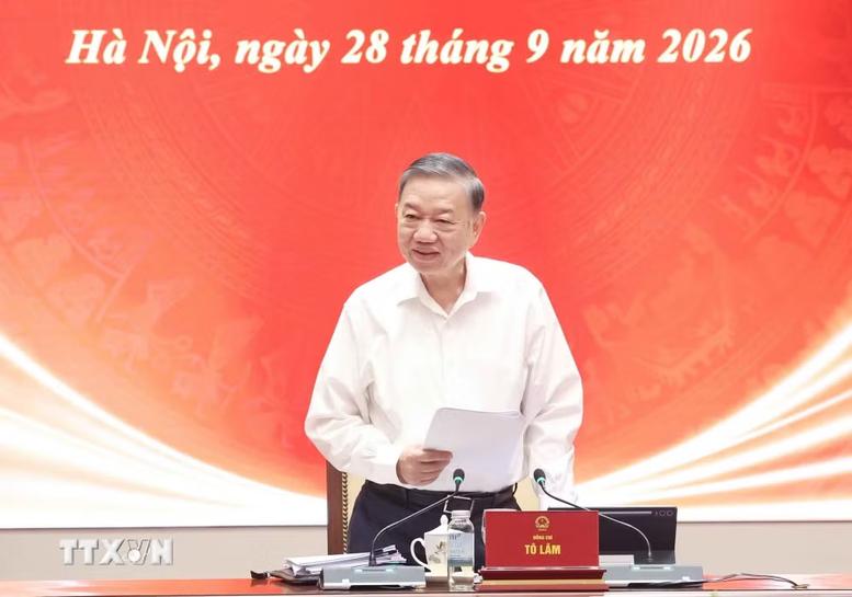 Tổng Bí thư, Chủ tịch nước Tô Lâm phát biểu chỉ đạo - Ảnh: TTXVN