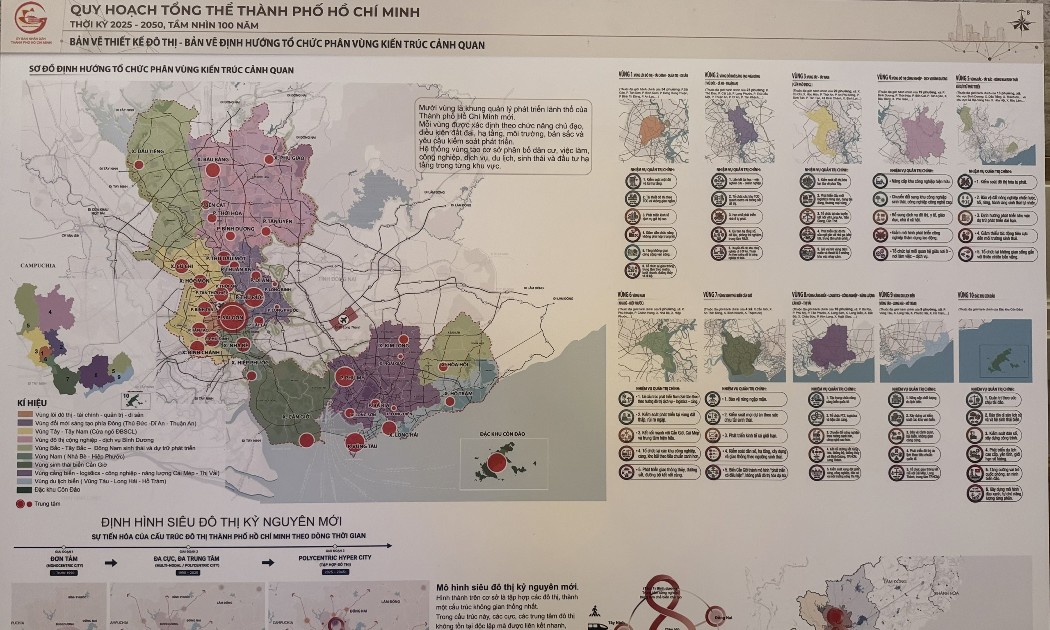 Một phương án đề xuất cho Quy hoạch tổng thể TP. Hồ Chí Minh thời kỳ 2025–2050, tầm nhìn 100 năm của tư vấn BCG. Ảnh: Nguyêt Hà.