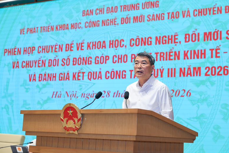 Thủ tướng Lê Minh Hưng phát biểu khai mạc phiên họp. Ảnh: chinhphu.vn.