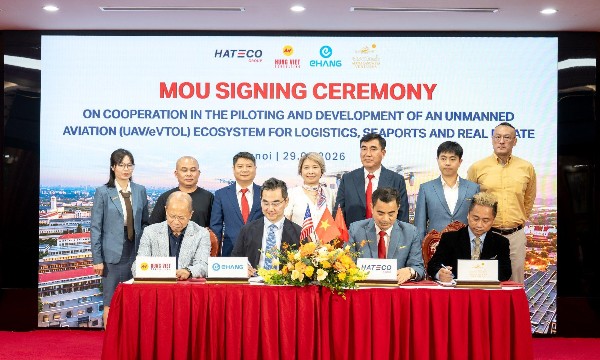 Hateco hợp tác cùng các đối tác quốc tế, nghiên cứu phát triển hệ sinh thái hàng không không người lái tại Việt Nam