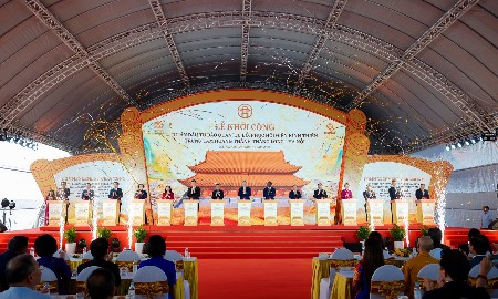 Khởi công phục dựng Điện Kính Thiên ở Hoàng thành Thăng Long