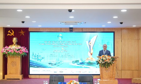 Thứ trưởng Bộ Công Thương Lương Hoàng Thái phát biểu tại buổi họp báo. Ảnh: MOIT.