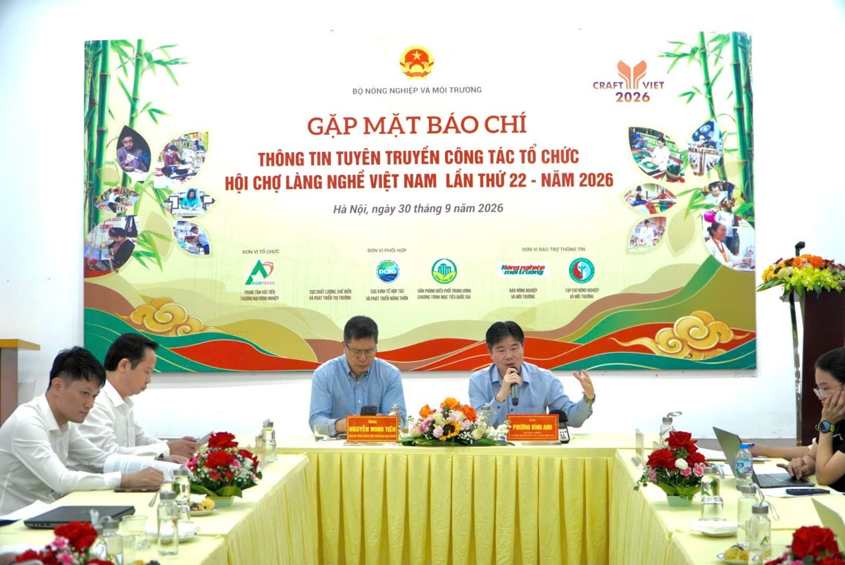 Quang cảnh họp báo. Ảnh: Ban tổ chức.