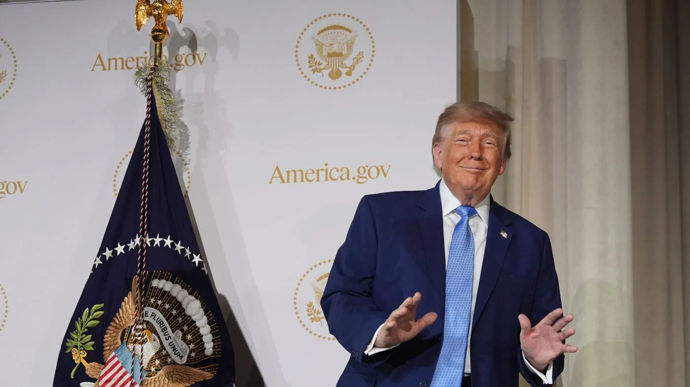 Tổng thống Mỹ Donald Trump ngày 30/9 ra mắt America.gov. Ảnh: The Hill