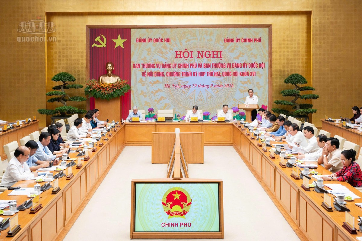 Quang cảnh hội nghị. Ảnh: Cổng thông tin điện tử Quốc hội.