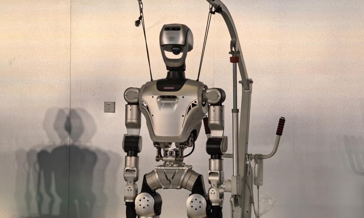 Robot AI hiện thân được trang bị kiến trúc điện tử hoàn toàn do Trung Quốc phát triển. Nguồn: CCTV News