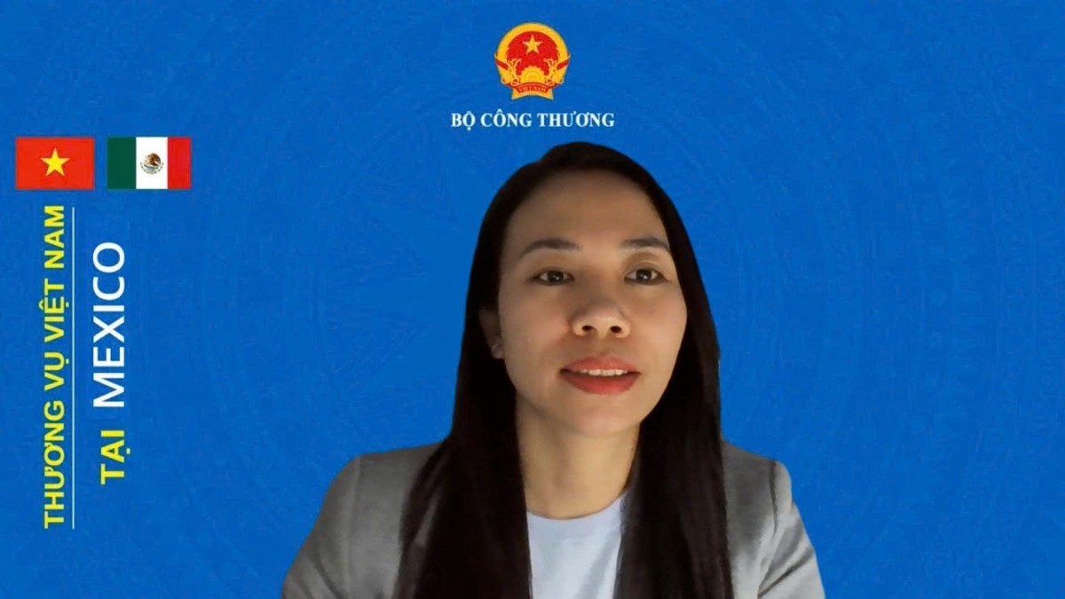 Bà Nguyễn Thị Trang, Tham tán thương mại, Thương vụ Việt Nam tại Mexico. Ảnh: Song Hà.