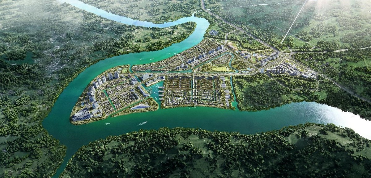 Toàn cảnh đại đô thị Waterpoint quy mô 355ha.