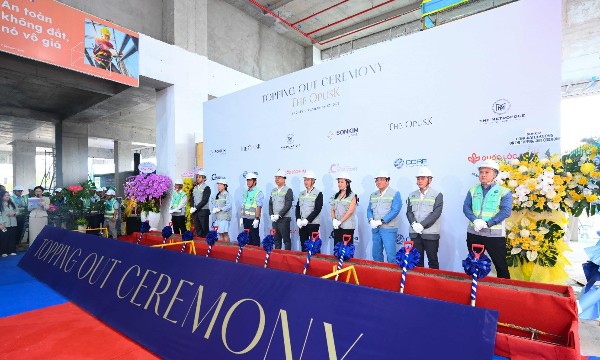 The OpusK chính thức cất nóc, hoàn thiện mảnh ghép cuối cùng của The Metropole Thủ Thiêm