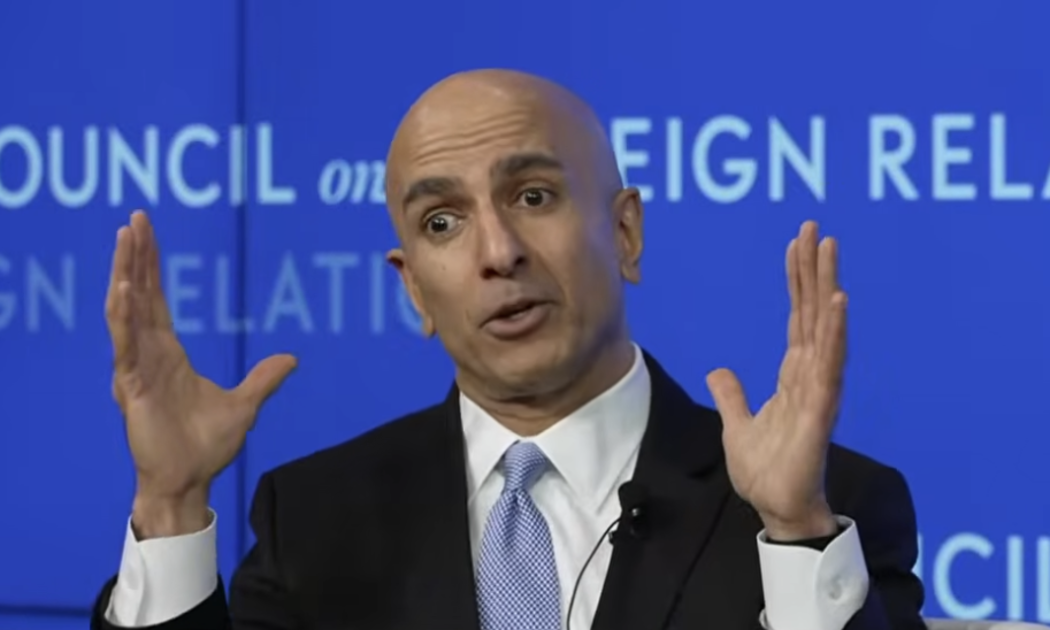 Chủ tịch Fed chi nhánh Minneapolis, ông Neel Kashkari, cho rằng lạm phát ở Mỹ vẫn đang quá cao - Ảnh chụp màn hình.
