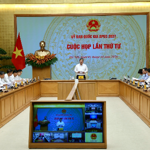Phó Thủ tướng Thường trực Chính phủ Phạm Gia Túc, Chủ tịch Ủy ban Quốc gia APEC 2027 chủ trì cuộc họp lần thứ tư của Ủy ban Quốc gia APEC 2027 - Ảnh: Phương Nguyên/VGP.