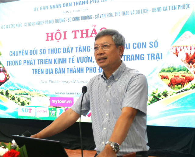 Ông Hồ Quang Bửu, Phó Chủ tịch UBND thành phố Đà Nẵng, phát biểu tại hội thảo.