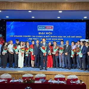 Ra mắt Ban chấp hành Hội Doanh nghiệp Tài chính và Bất động sản TP. Hồ Chí Minh (FREA HCM) nhiệm kỳ 2026-2029, chiều 1/10 - Ảnh: Minh Hà.