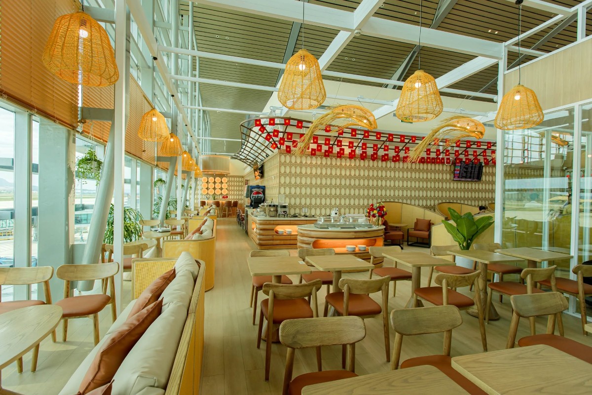 SH Premium Lounge tại tầng 2 nhà ga Quốc tế – sân bay Cam Ranh. Ảnh: SH Airport Lounge