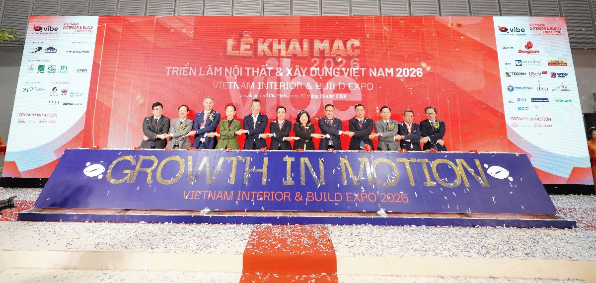 Triển lãm Nội thất và Xây dựng Việt Nam diễn ra từ ngày 30/9 đến 3/10 tại TP. Hồ Chí Minh, với chủ đề “Growth in Motion - Nhịp điệu tăng trưởng”. Ảnh: HAWA