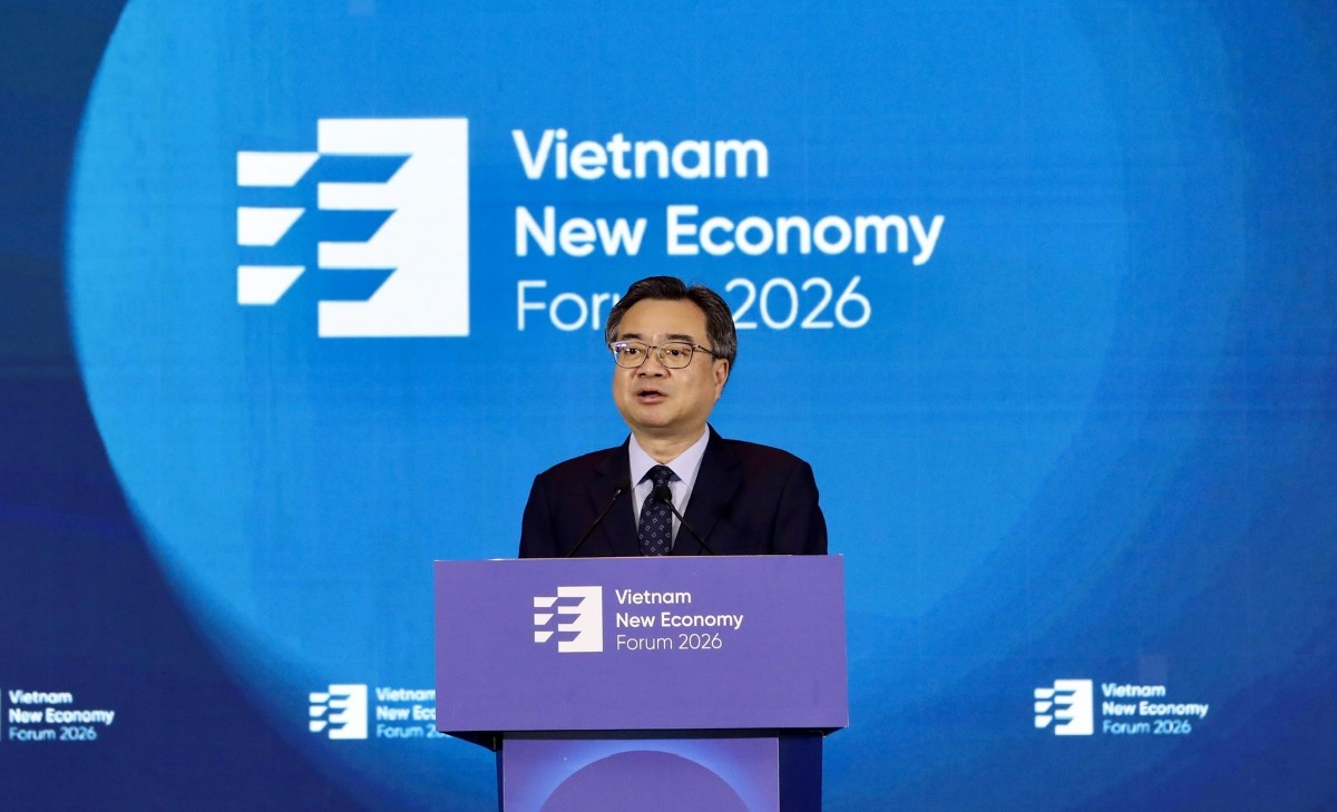 Ủy viên Bộ Chính trị, Bí thư Trung ương Đảng, Trưởng Ban Chính sách, chiến lược Trung ương Nguyễn Thanh Nghị phát biểu tại hội nghị - Ảnh: Việt Dũng/VnEconomy