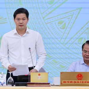 Thứ trưởng Bộ Y tế Vũ Mạnh Hà trả lời câu hỏi tại cuộc họp báo Chính phủ thường kỳ tháng 9 - Ảnh: chinhphu.vn/Nhật Bắc
