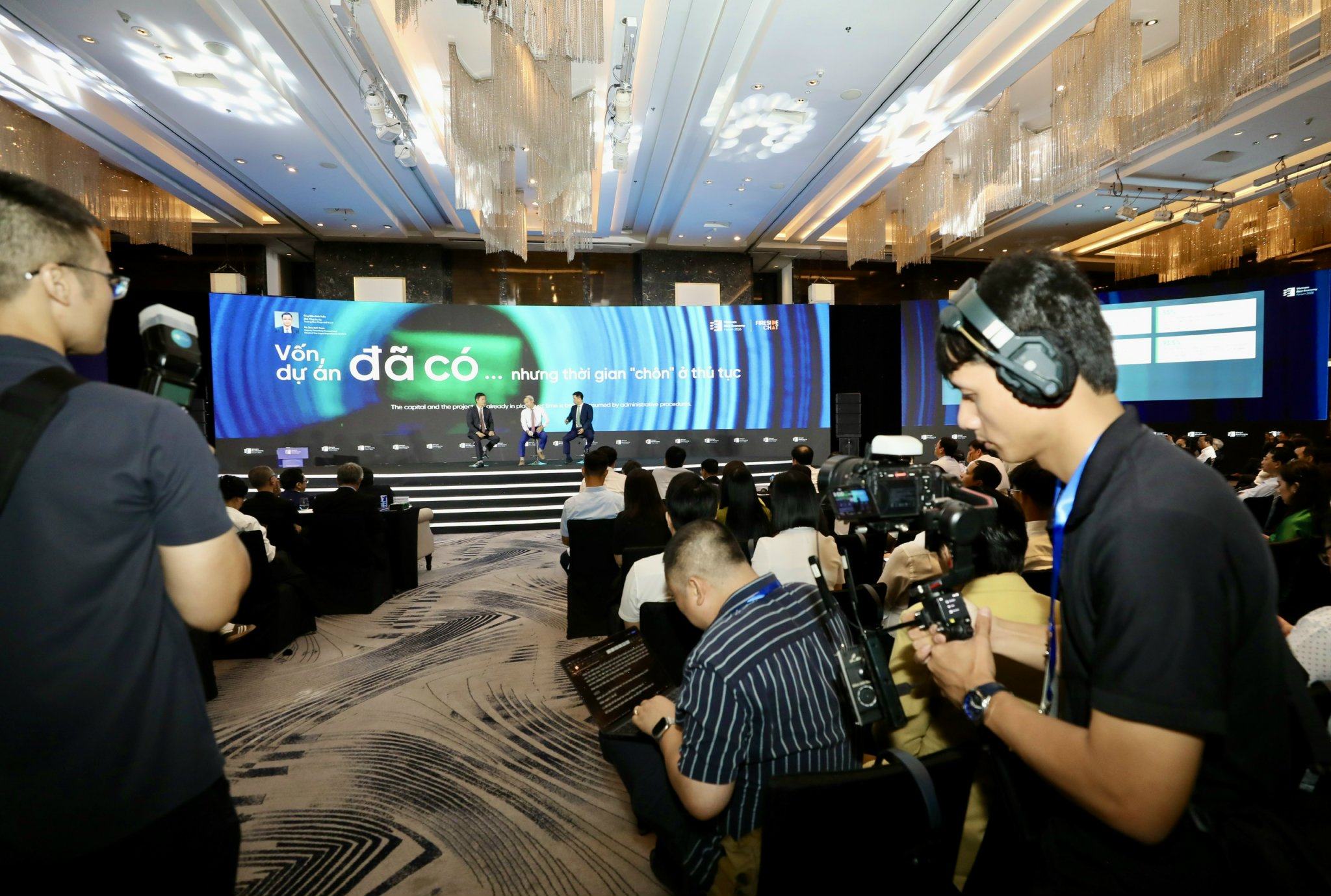 A view of the first Panel Session at the VIetnam New Economy Forum 2026 on October 3. (Photo: Viet Dung/VnEconomy)