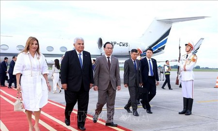 Tổng thống Cộng hòa Panama José Raúl Mulino và Phu nhân bắt đầu thăm chính thức Việt Nam