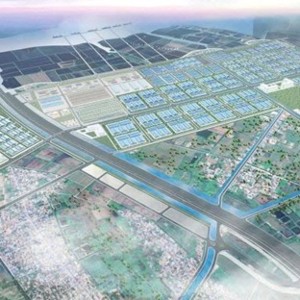 Phối cảnh khu công nghiệp Tiên Lãng 1 tại xã Hùng Thắng - Ảnh: CĐT.