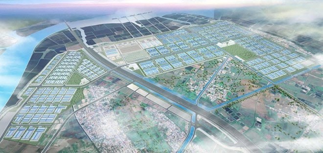 Phối cảnh khu công nghiệp Tiên Lãng 1 tại xã Hùng Thắng - Ảnh: CĐT.