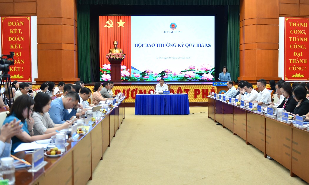 Họp báo quý III của Bộ Tài chính vào chiều ngày 6/10. Ảnh: Bộ Tài chính