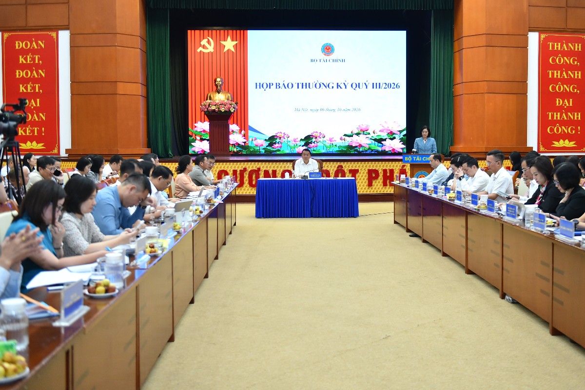 Họp báo quý III của Bộ Tài chính vào chiều ngày 6/10. Ảnh: Bộ Tài chính