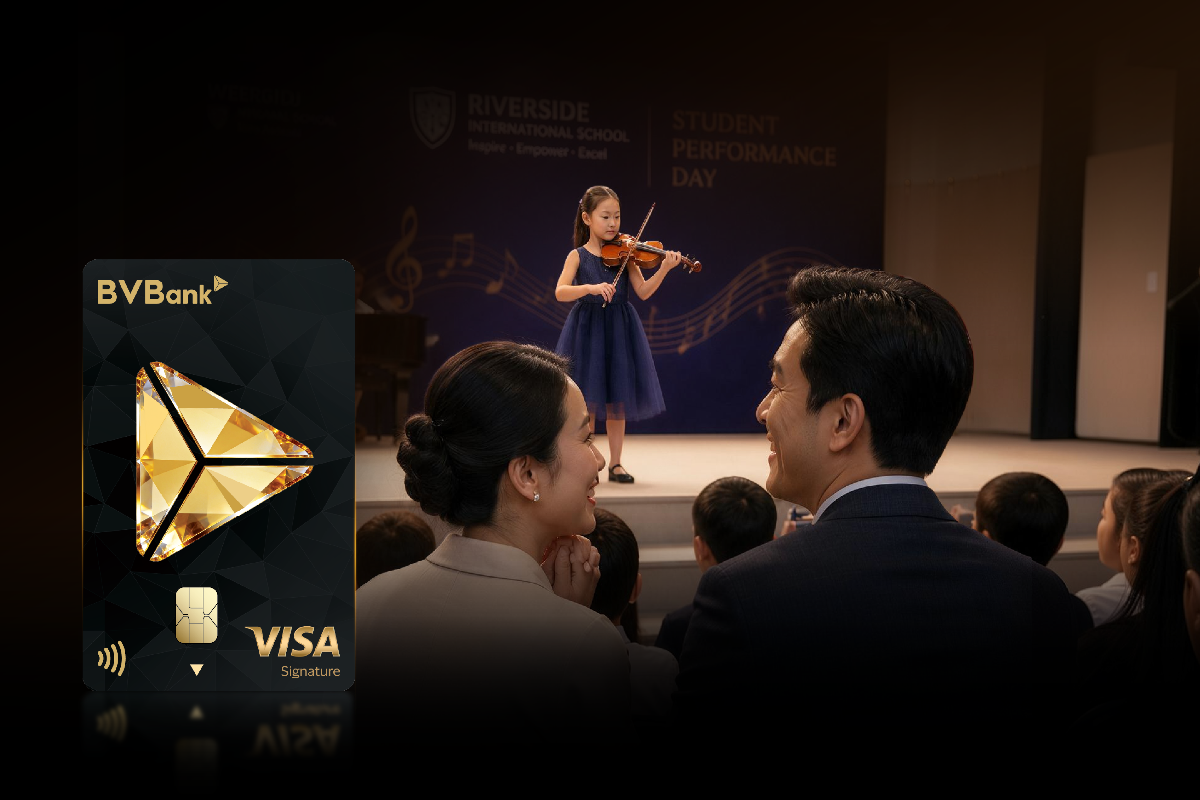 Thẻ tín dụng BVBank Visa Signature.