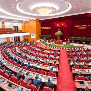 Hội nghị lần thứ tư Ban Chấp hành Trung ương Đảng khoá XIV tiếp tục ngày làm việc thứ hai. Ảnh: Chinhphu.vn