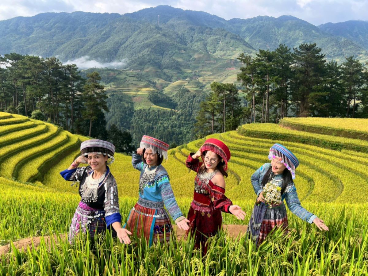 Vẻ đẹp ruộng bậc thang ở Lào Cai. Ảnh: Ban tổ chức.