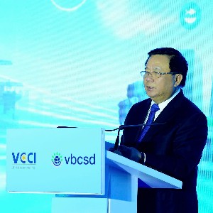 GS.TS Nguyễn Xuân Thắng, Ủy viên Bộ Chính trị khóa XIII, Chủ tịch Hội đồng Lý luận Trung ương. Ảnh: Song Hà.