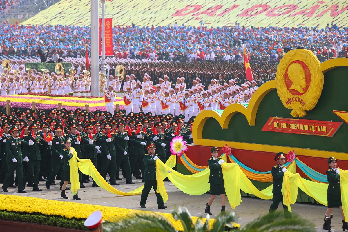 Khối Cựu chiến binh Việt Nam tại A80- Ảnh:Nhật Bắc/Chinhphu.vn