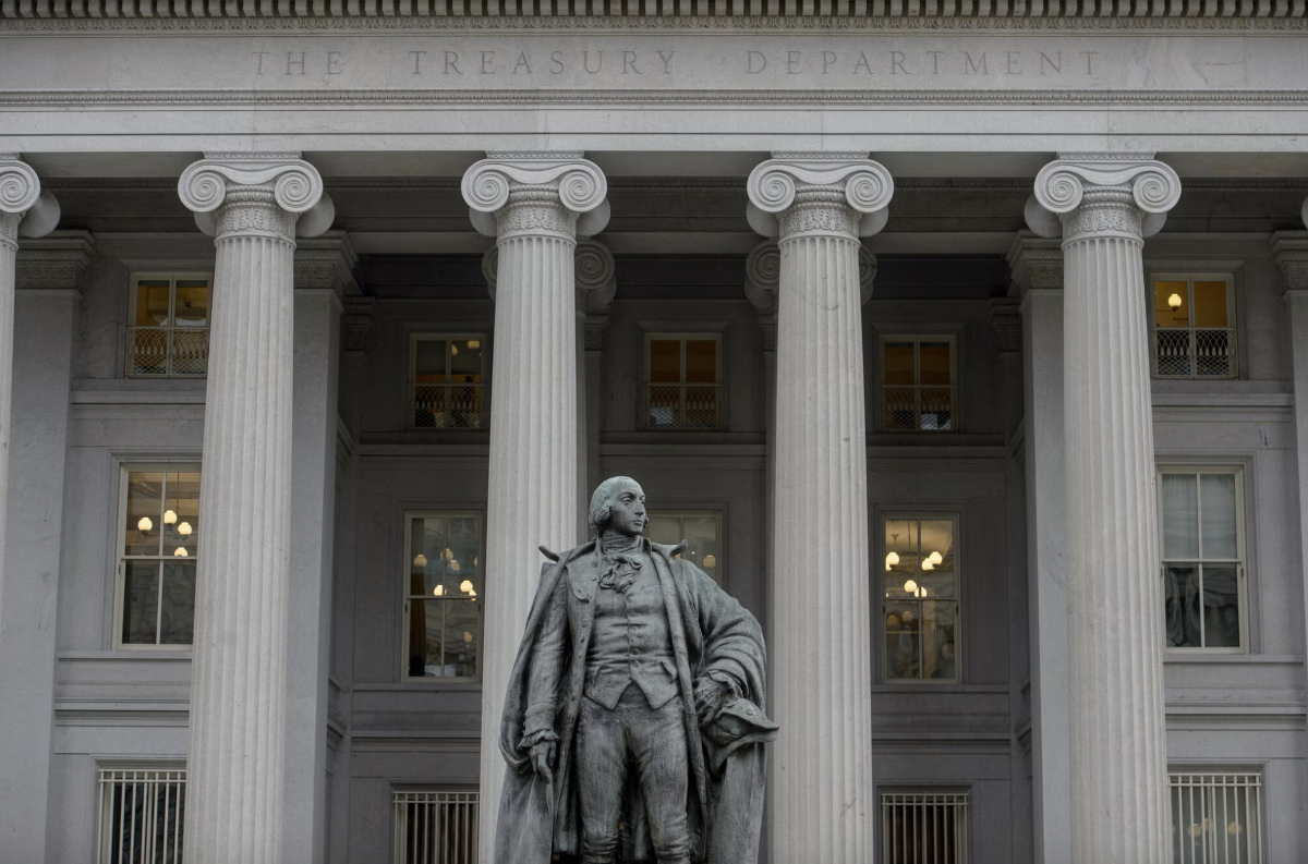 Trụ sở Bộ Tài chính Mỹ ở Washington DC - Ảnh: NYT.
