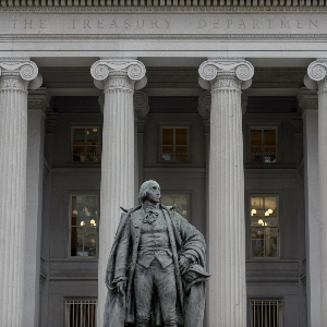 Trụ sở Bộ Tài chính Mỹ ở Washington DC - Ảnh: NYT.