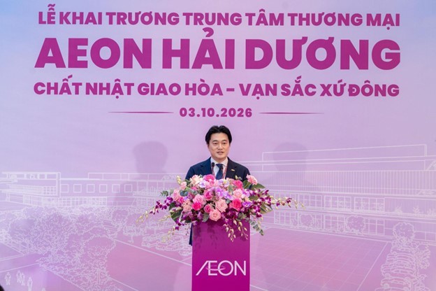 Ông Tezuka Daisuke, Thành viên Ban Điều hành Tập đoàn AEON, Trưởng đại diện Tập đoàn AEON tại Việt Nam kiêm Tổng giám đốc AEON Việt Nam. Nguồn: AEON Việt Nam.