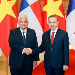 Tổng Bí thư, Chủ tịch nước Tô Lâm và Tổng thống Panama José Raúl Mulino - Ảnh: chinhphu.vn/Nhật Bắc