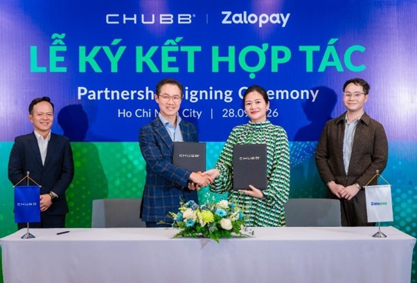 Lễ ký kết chính thức mở ra chặng đường hợp tác mới giữa Chubb Life Việt Nam và Zalopay, hướng đến trải nghiệm bảo hiểm đơn giản, chủ động và thuận tiện hơn cho khách hàng.