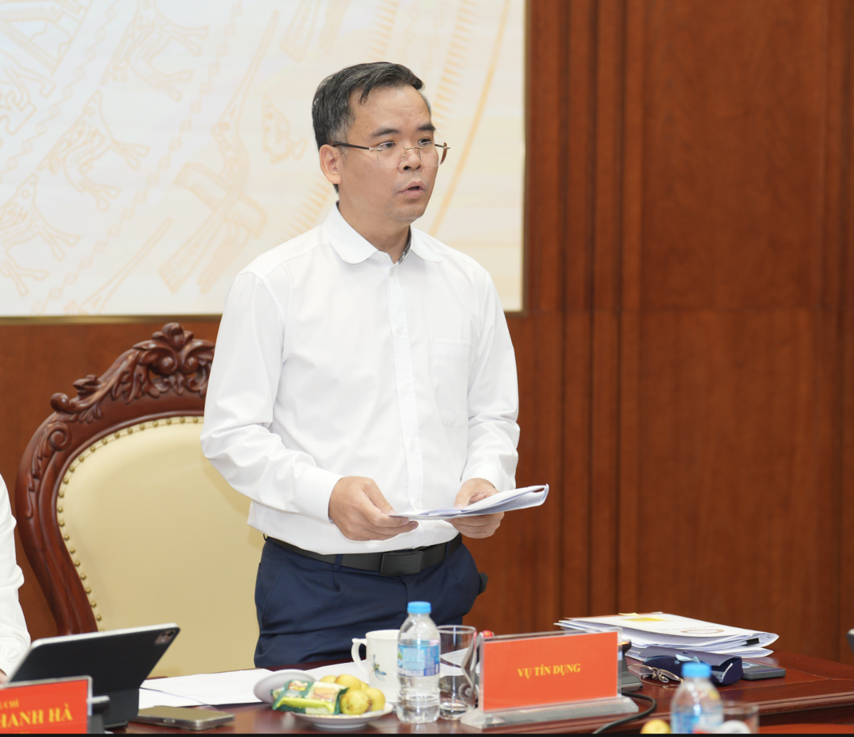 Ông Nguyễn Xuân Bắc, Phó Vụ trưởng phụ trách Vụ Tín dụng các ngành kinh tế, Ngân hàng Nhà nước Việt Nam, thông tin về tình hình triển khai các chương trình tín dụng (Ảnh: PL)