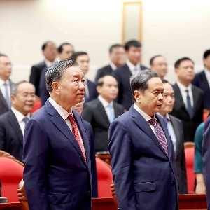 Chiều 8/10/2026, tại Trụ sở Trung ương Đảng, Hội nghị lần thứ tư Ban Chấp hành Trung ương Đảng khóa XIV họp Phiên bế mạc. Ảnh:  TTXVN
