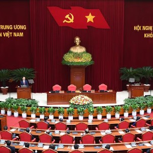 Phiên bế mạc Hội nghị lần thứ tư Ban Chấp hành Trung ương Đảng khóa XIV. Ảnh: Nhân Dân