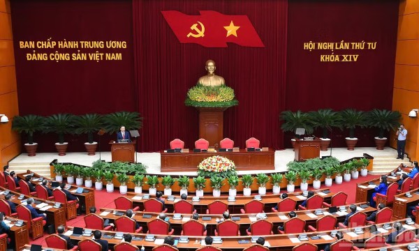 Thông báo Hội nghị lần thứ tư Ban Chấp hành Trung ương Đảng khóa XIV