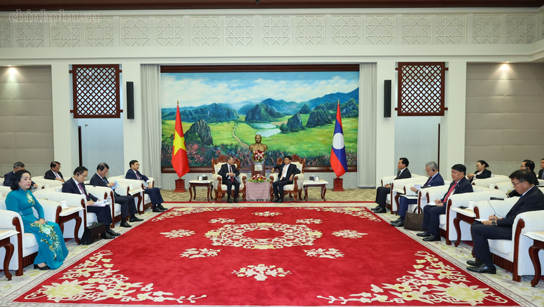 Toàn cảnh hội kiến. Ảnh: chinhphu.vn/Nhật Bắc
