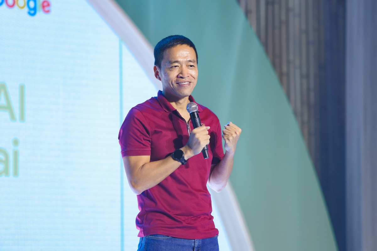 Ông Lê Hồng Minh, Chủ tịch VNG, chia sẻ tại sự kiện.