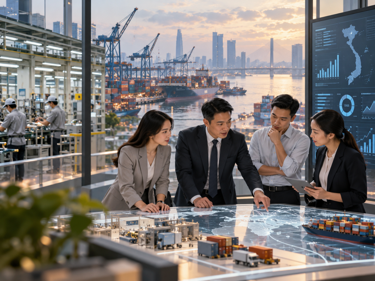 Khi những lợi thế truyền thống dần thu hẹp, năng lực cạnh tranh của doanh nghiệp Việt đang được đặt trong một mặt bằng yêu cầu mới. Ảnh: Stock.