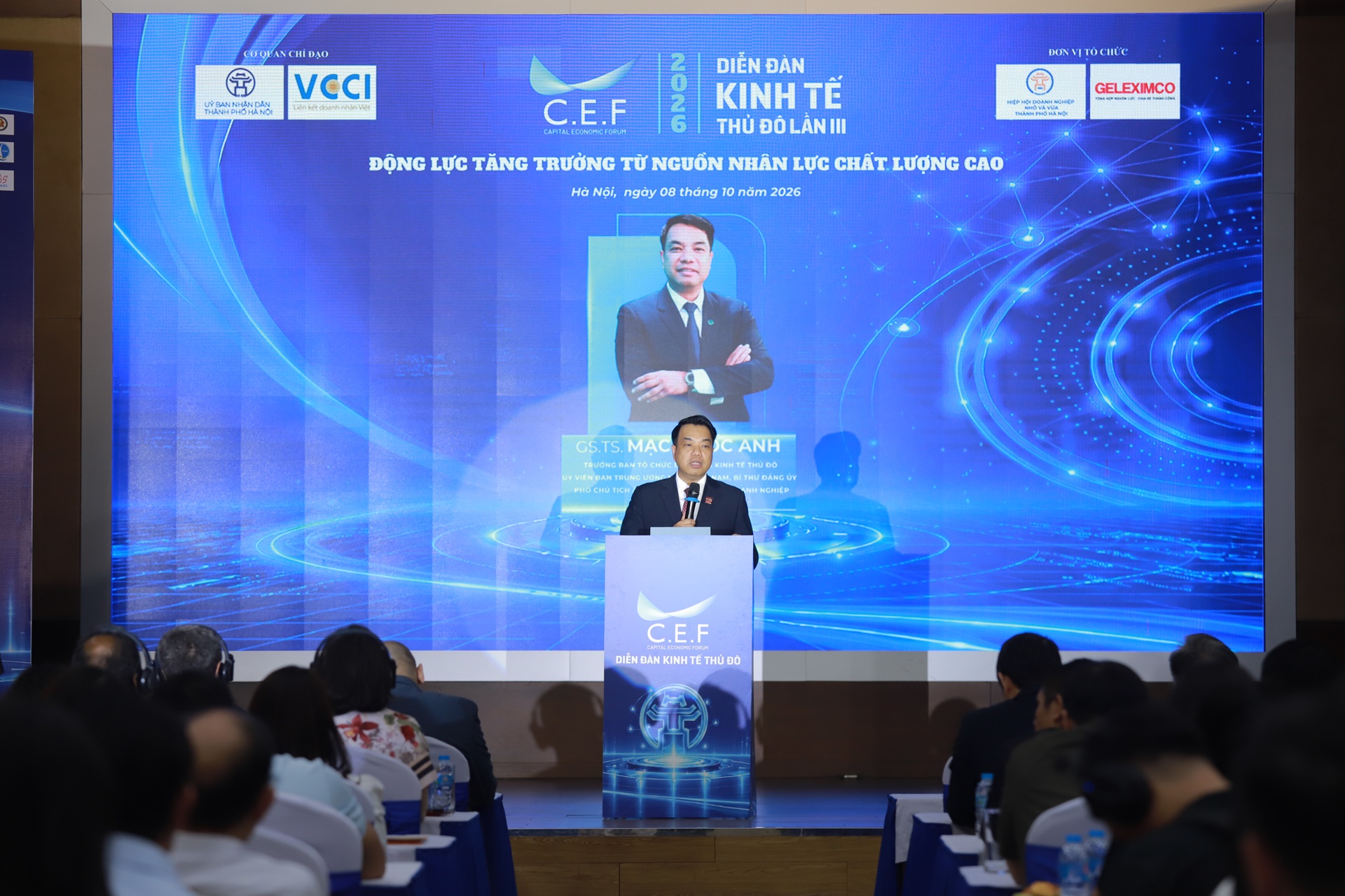 TS Mạc Quốc Anh, Phó Chủ tịch kiêm Tổng Thư ký Hiệp hội Doanh nghiệp nhỏ và vừa thành phố Hà Nội (HANOISME). Ảnh: BTC