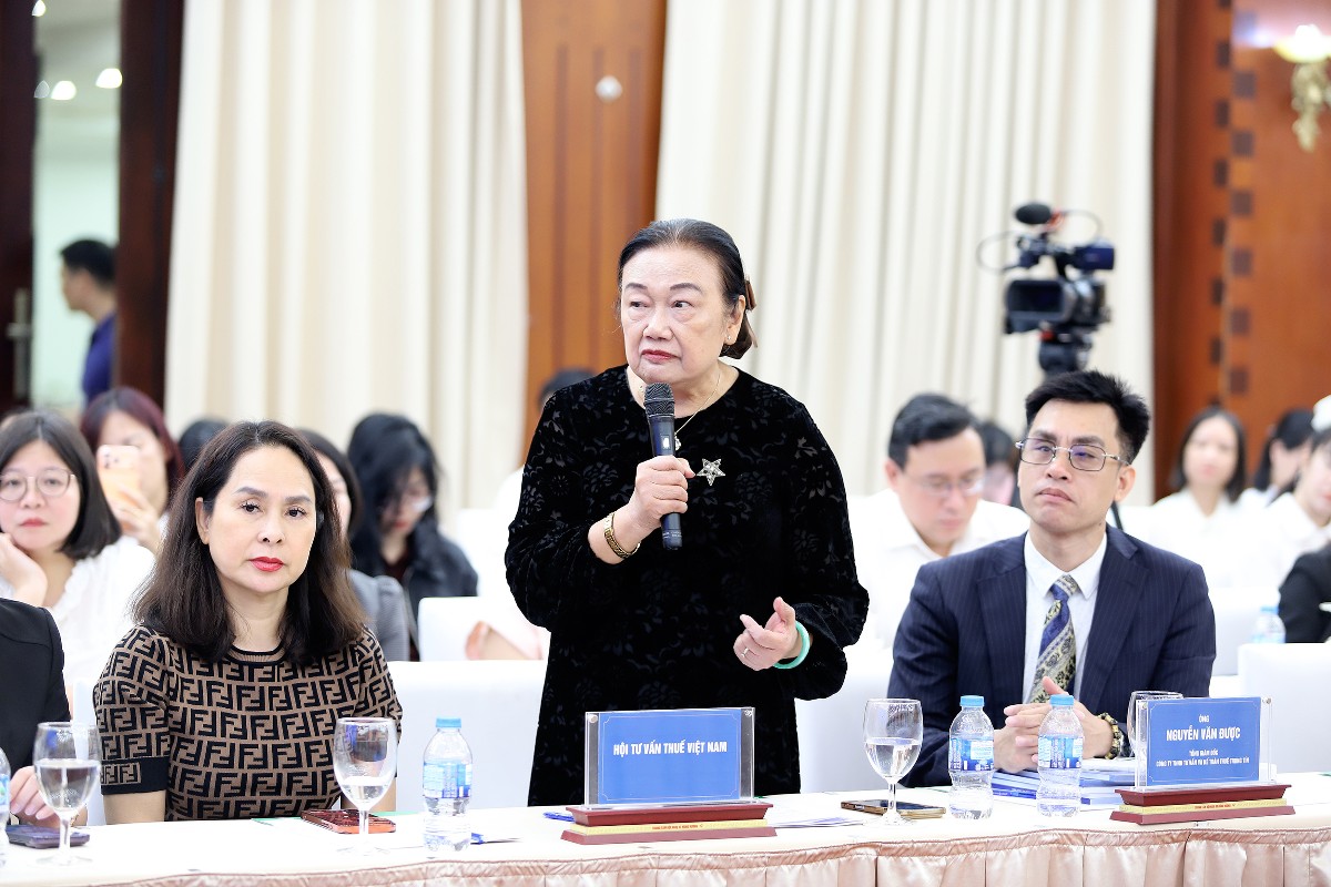Bà Nguyễn Thị Cúc, Chủ tịch Hội Tư vấn Thuế Việt Nam